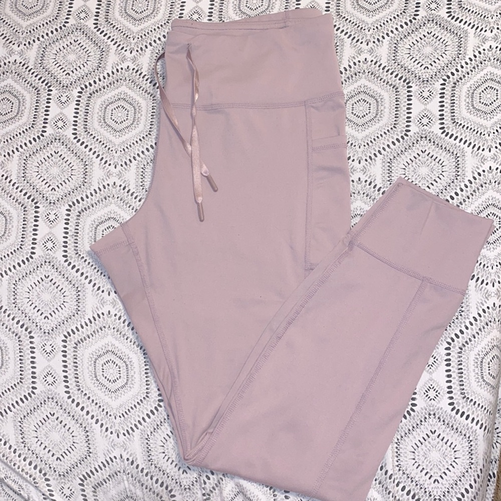 Reebok performance leggings with drawstrings